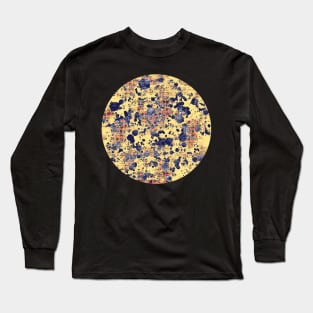 Modern abstract distressed texture digital Long Sleeve T-Shirt